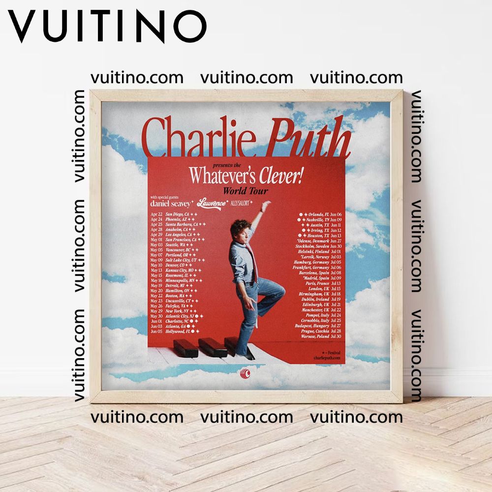 Charlie Puth Whatevers Clever 3 No Frame Square Poster Charlie Puth Whatevers Clever 3 No Frame Square Poster