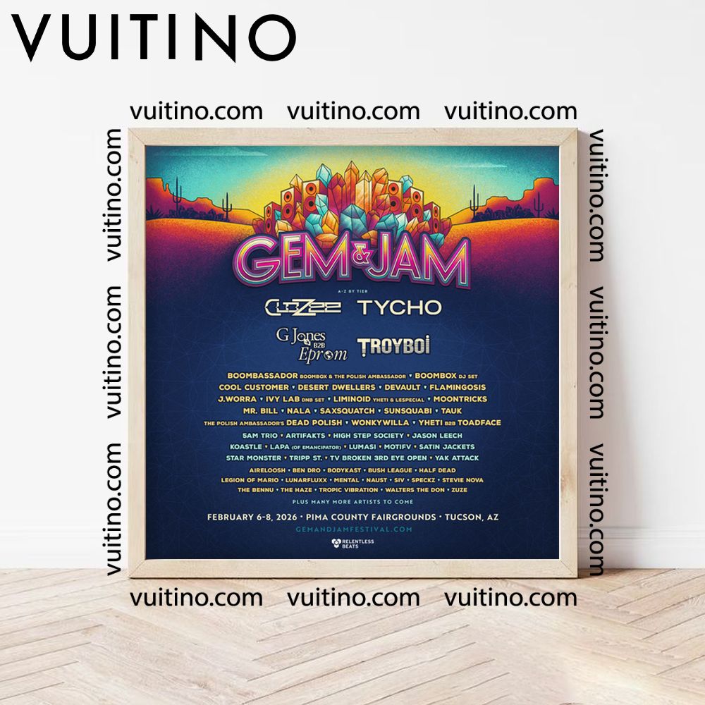 Gem And Jam 2026 No Frame Square Poster Gem And Jam 2026 No Frame Square Poster