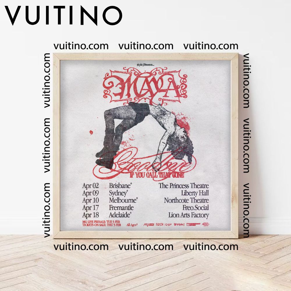 May A Goodbye If You Call That Gone Tour Square Poster No Frame May A Goodbye If You Call That Gone Tour Square Poster No Frame