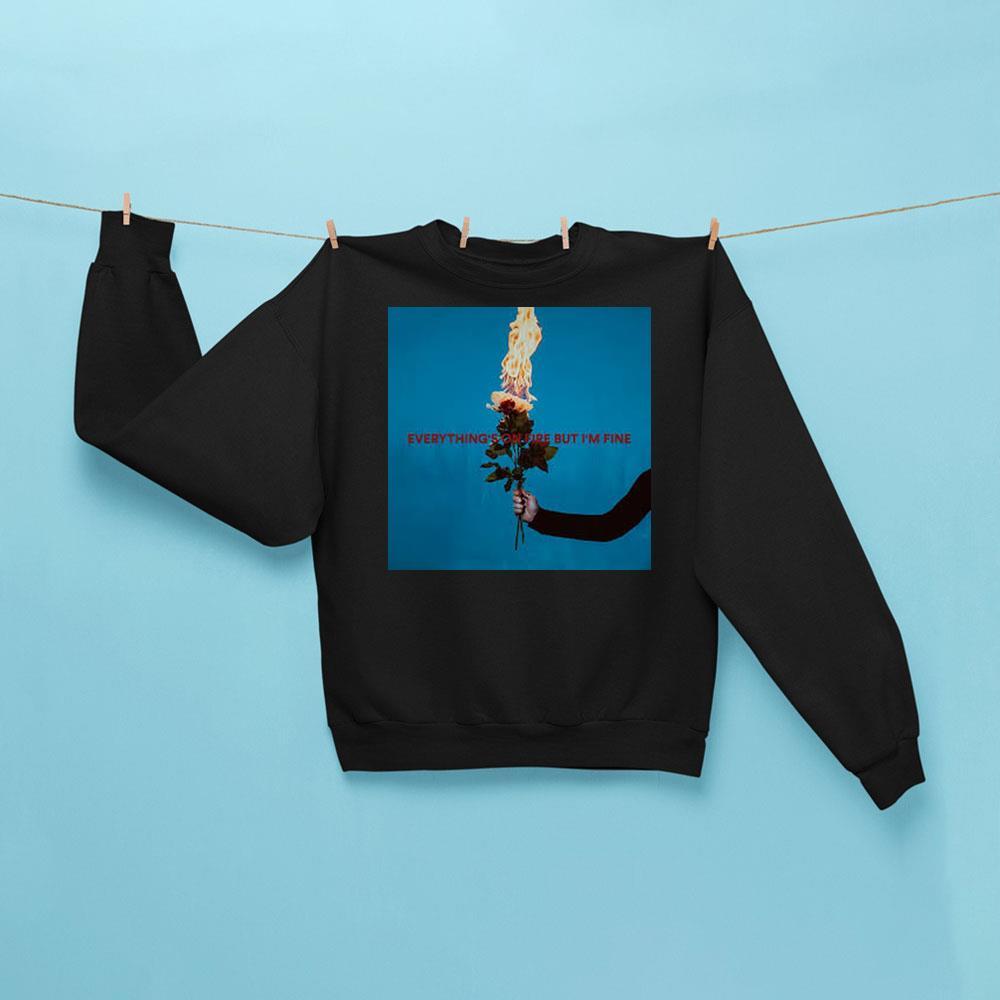 As December Falls Everythings On Fire But Im Fine Album 2025 Merch