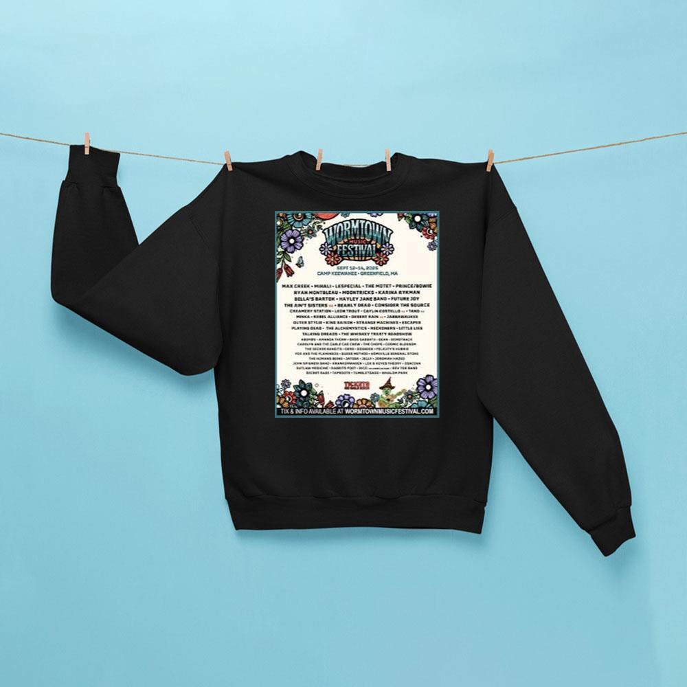 Wormtown Music Festival 2025 Shirt