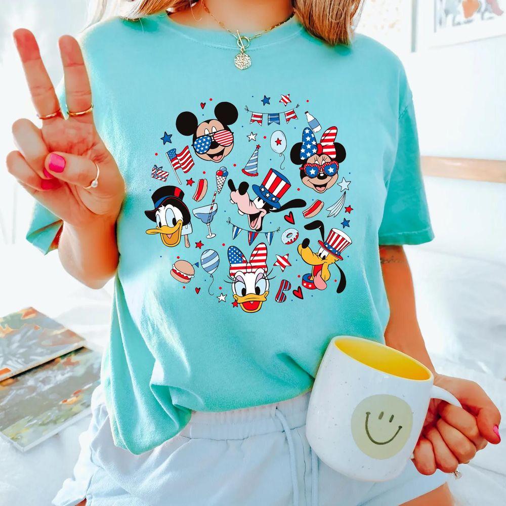 4th Of July Mickey Friends Apparel