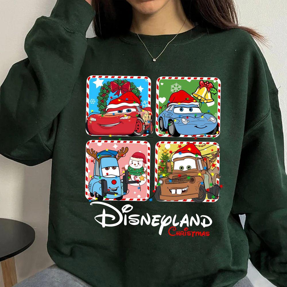 Cars Lightning Mcqueen Mater Cars Hudson Sally Carrera Merry Christmas Apparel