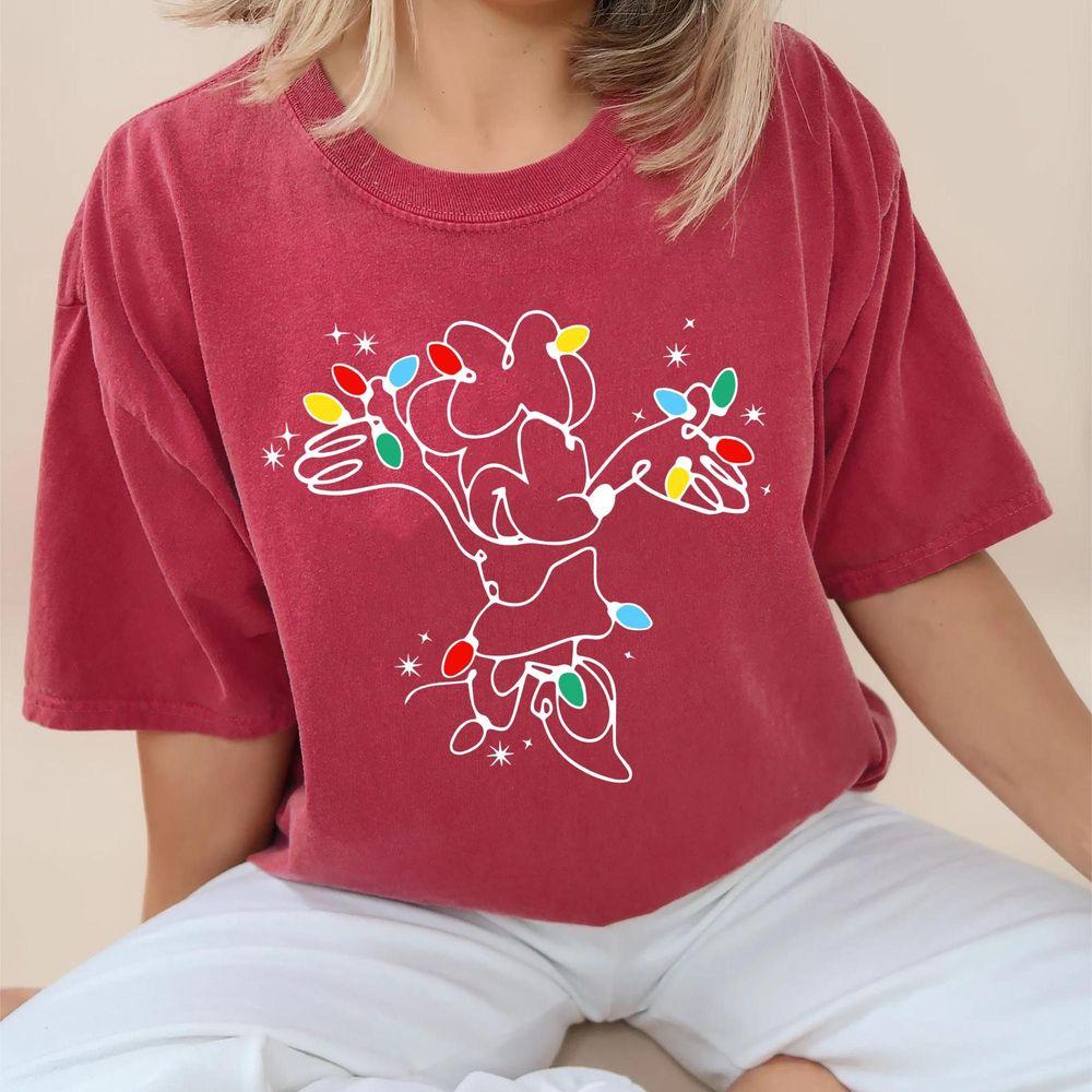Christmas Light Minnie Sketch Apparel
