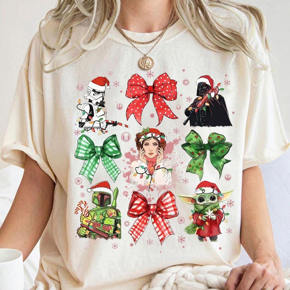 Coquette Bow Star Wars Christmas Lights 2 Shirt