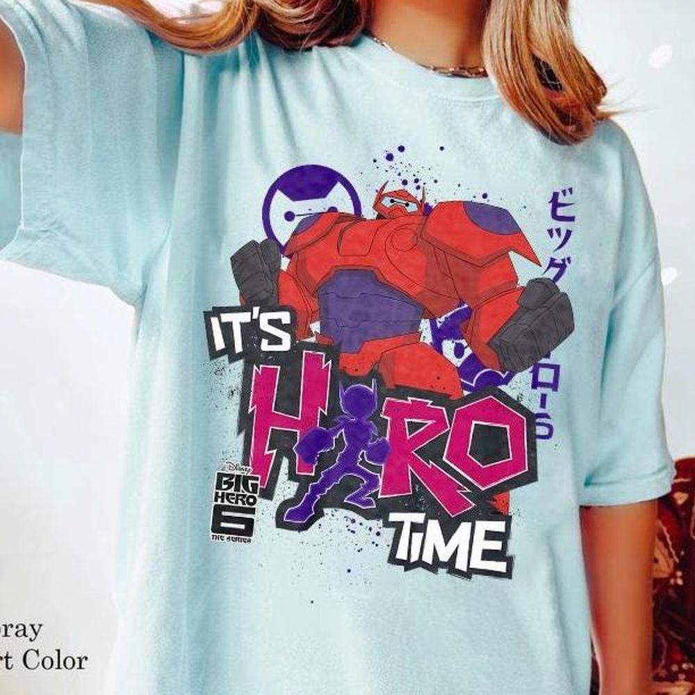 Disney Big Hero Baymax Its Hiro Time Graphic Shirt