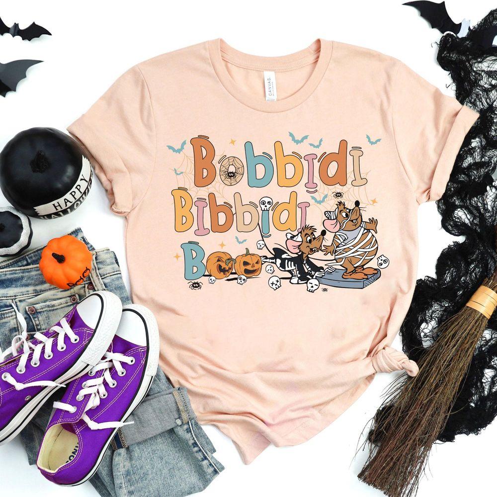 Disney Cinderella Bibbidi Bobbidi Boo Jaq And Gus Halloween Shirt