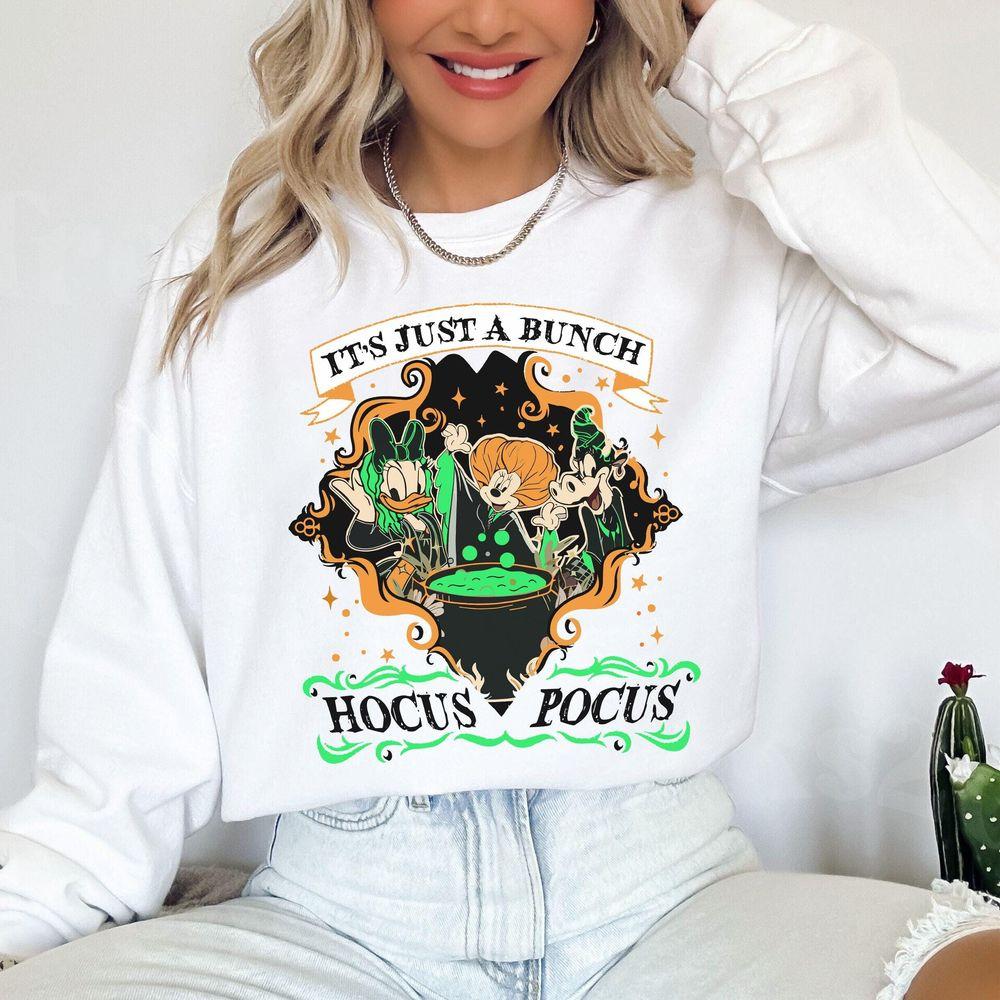 Disney Halloween Minnie Daisy Goofy Costume Its Just A Bunch Of Hocus Pocus Merch