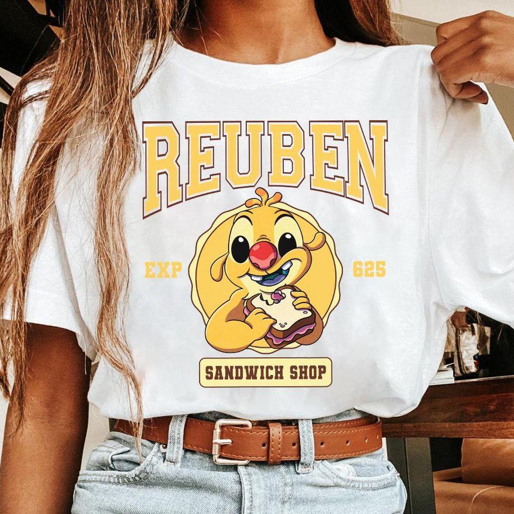 Disney Lilo Stitch Reuben Experiment 625 Sandwich Shop Shirt