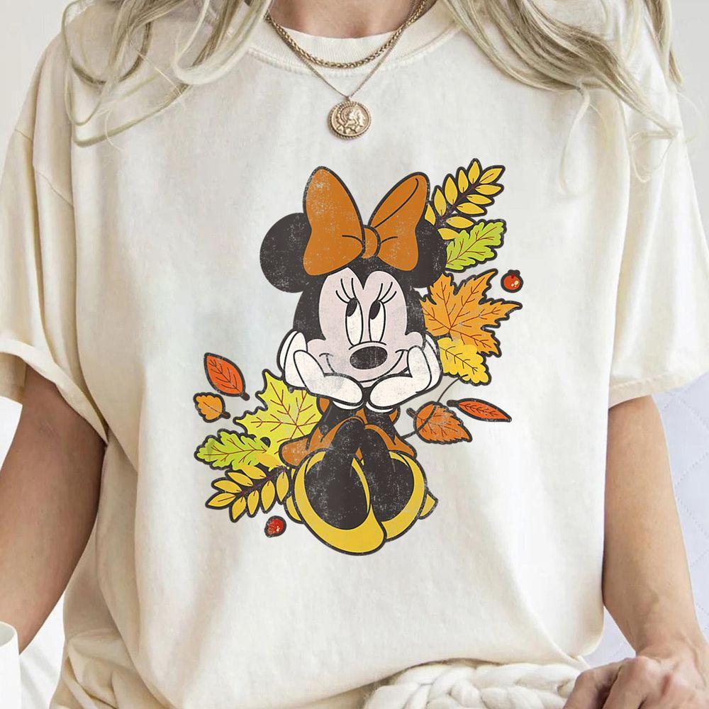 Disney Mickey And Friends Autumn Leaves Minnie Mouse Apparel