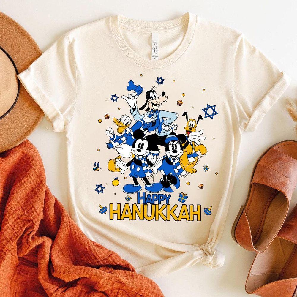 Disney Mickey And Friends Happy Hanukkah Shirt