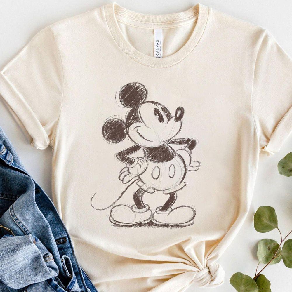 Disney Mickey And Friends Mickey Mouse Sketch Portrait Merch