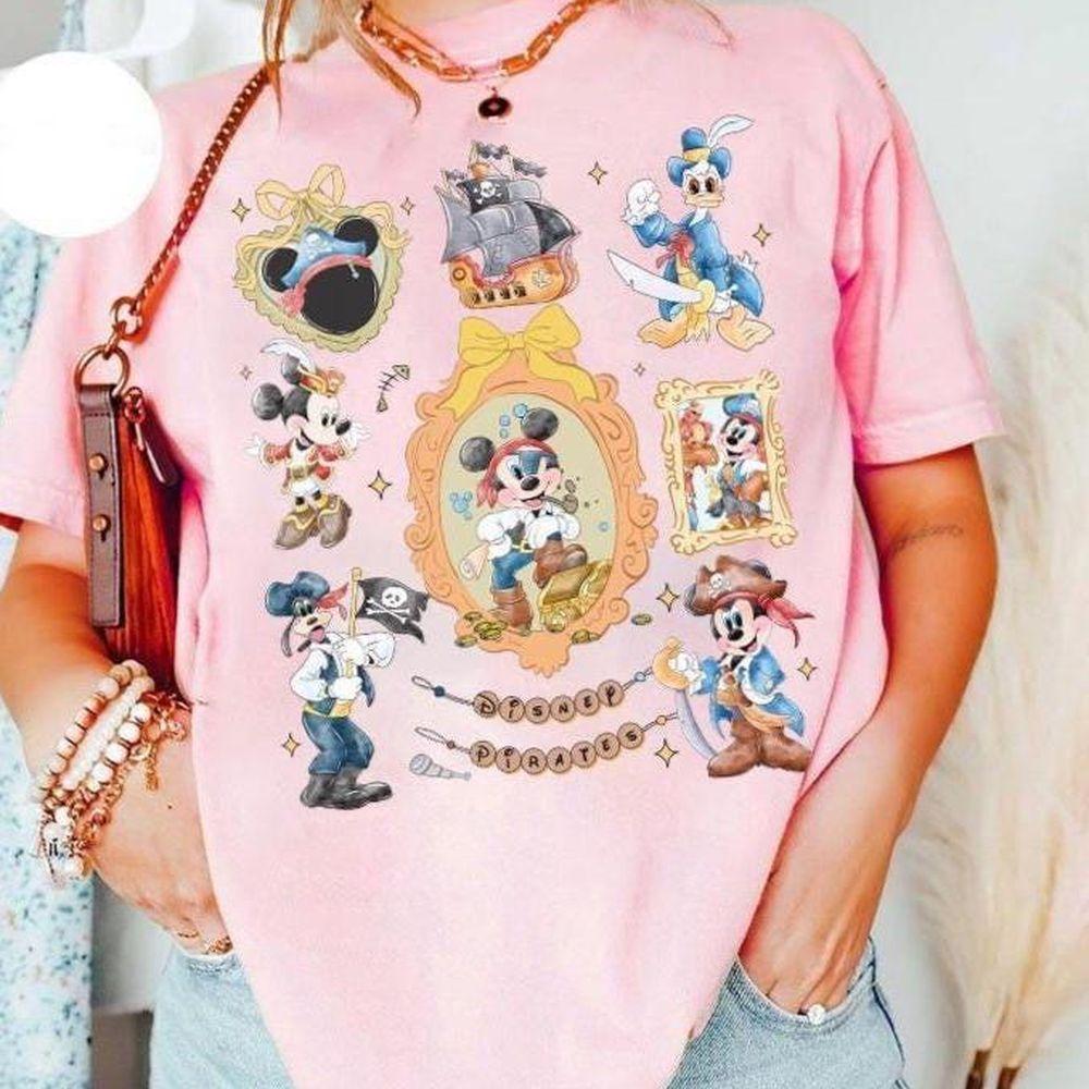 Disney Mickey And Friends Pirates Coquette Bow Shirt