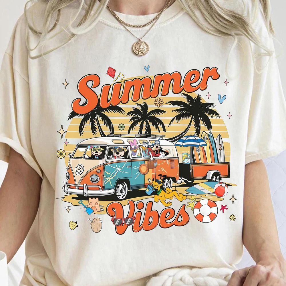 Disney Mickey And Friends Summer Vibe 2025 Shirt