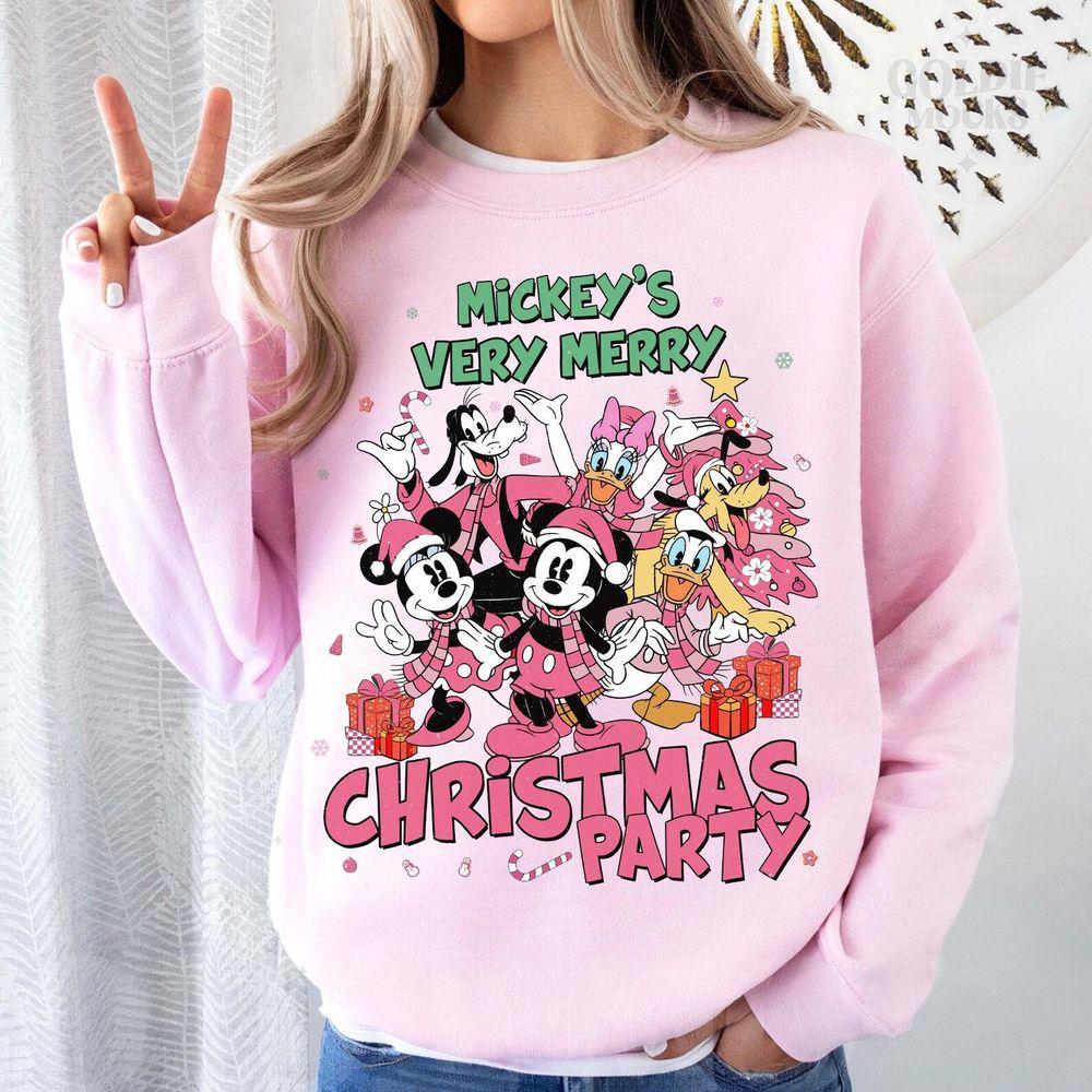 Disney Mickeys Very Merry Christmas Party Characters Group Shirt
