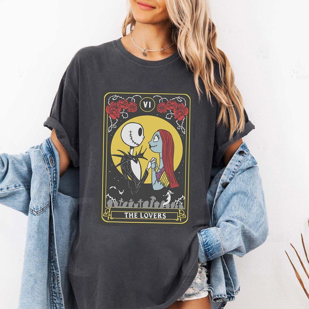 Disney The Nightmare Before Christmas Jack Sally Tarot Lovers Apparel