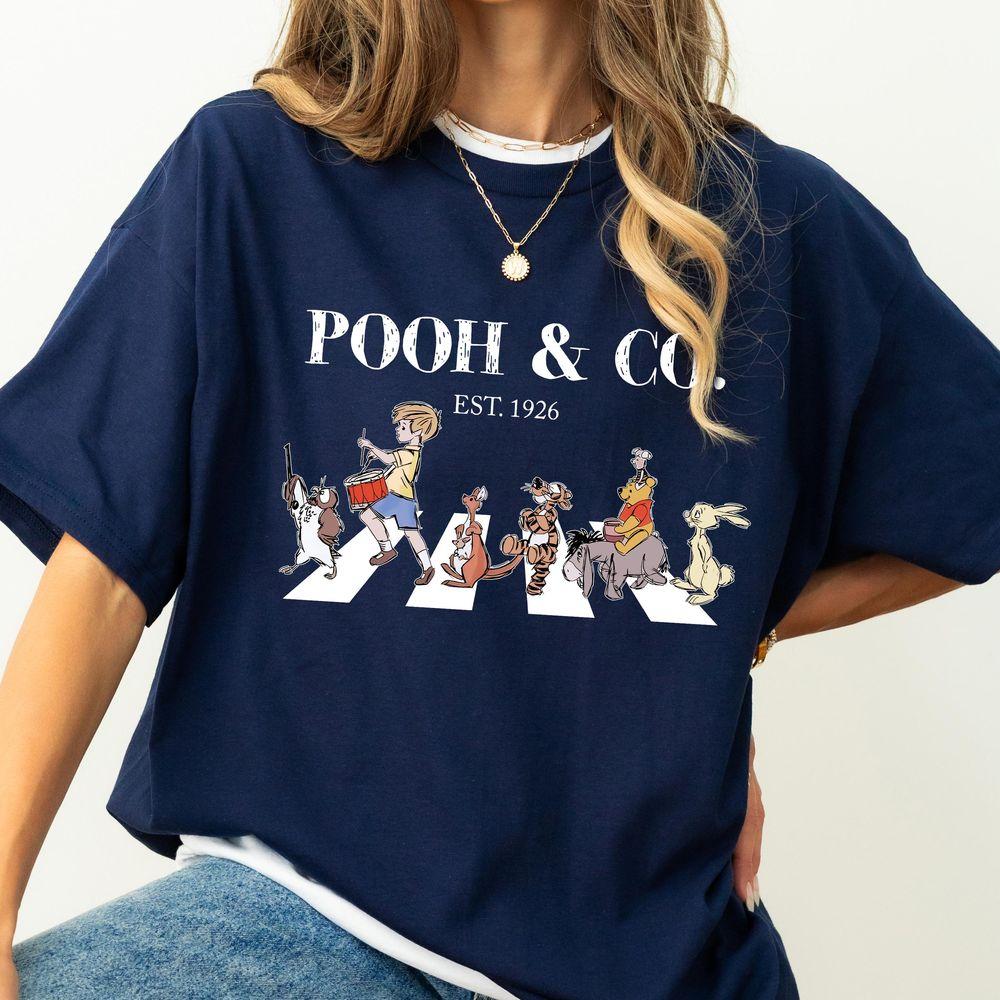 Disney Winnie The Pooh And Friends Abbey Road Sketch Shirt