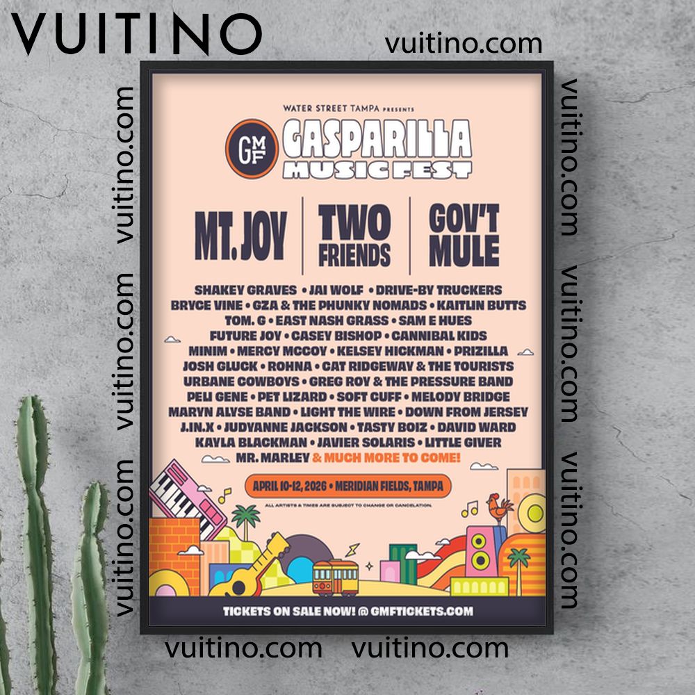 Gasparilla Music Festival 2026 No Frame Vertical Poster Gasparilla Music Festival 2026 No Frame Vertical Poster