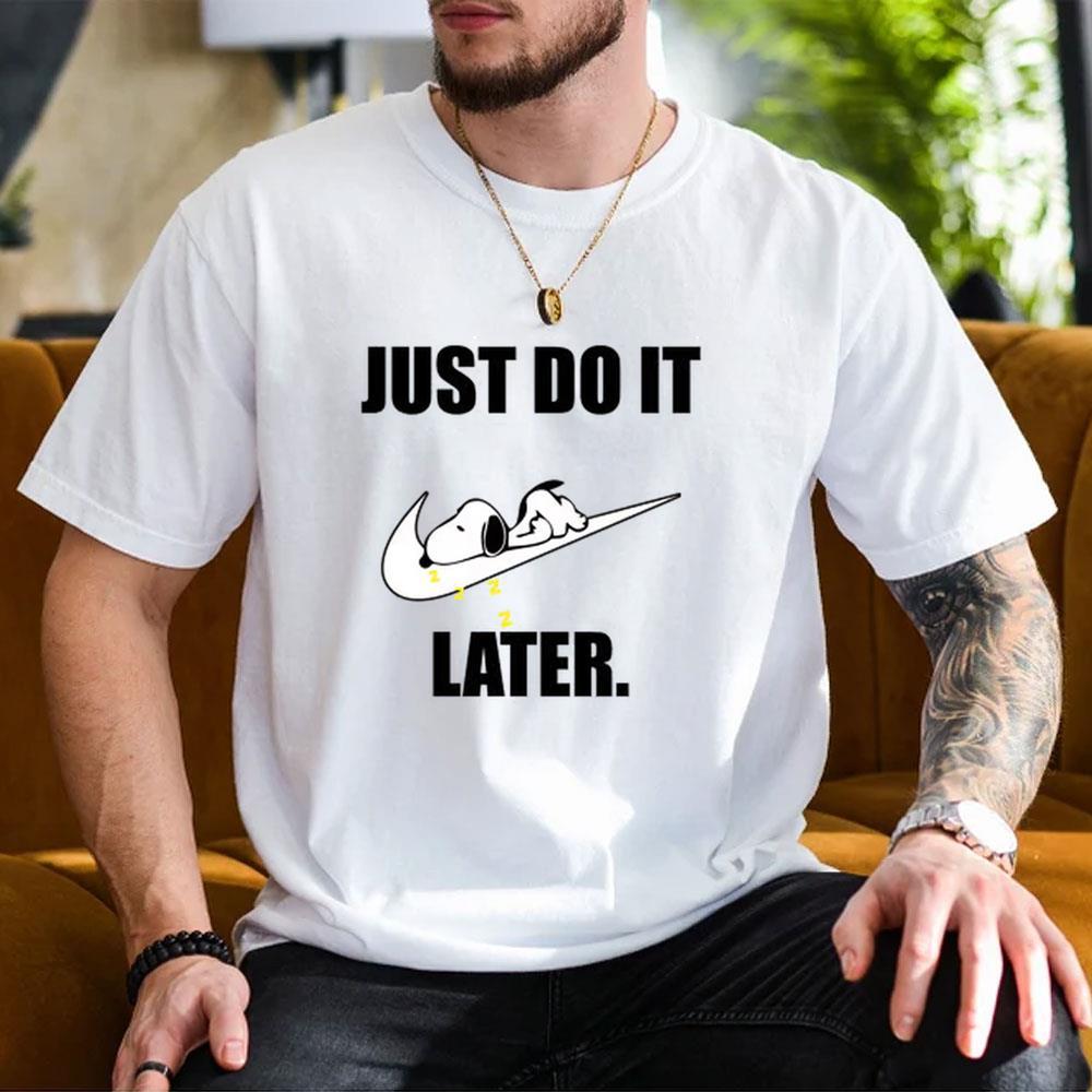 Nike Just Do It Snoopy Later Shirt
