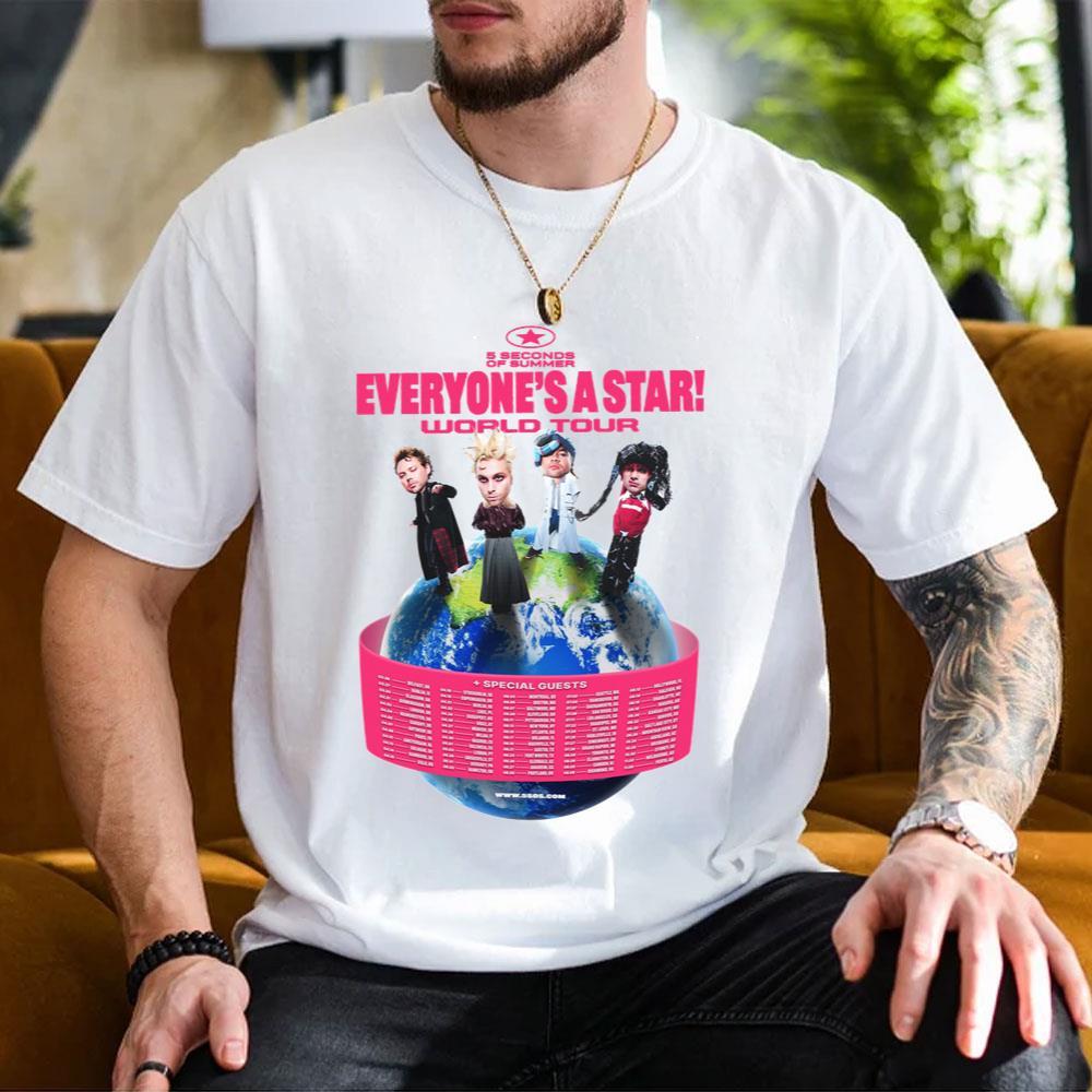 Design 5 Seconds Of Summer Everyones A Star 2025 Tour 1 Shirt Design 5 Seconds Of Summer Everyones A Star 2025 Tour 1 Shirt