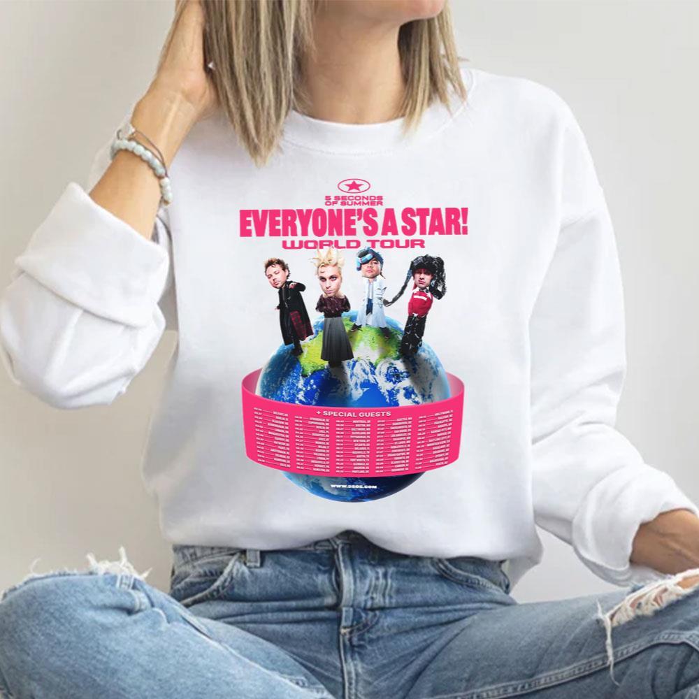 Design 5 Seconds Of Summer Everyones A Star 2025 Tour 1 Shirt Design 5 Seconds Of Summer Everyones A Star 2025 Tour 1 Shirt