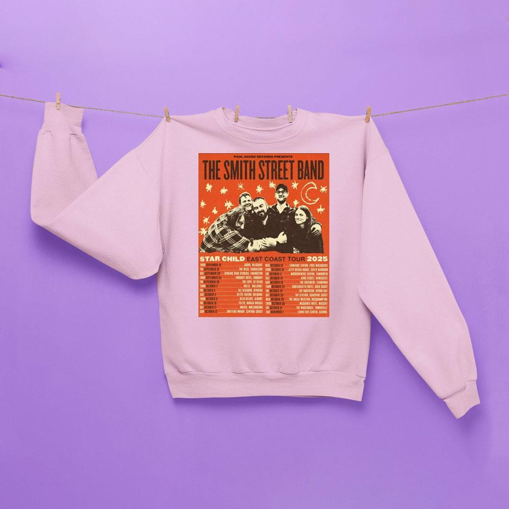 The Smith Street Band Star Child East Coast Tour 2025 Apparel The Smith Street Band Star Child East Coast Tour 2025 Apparel