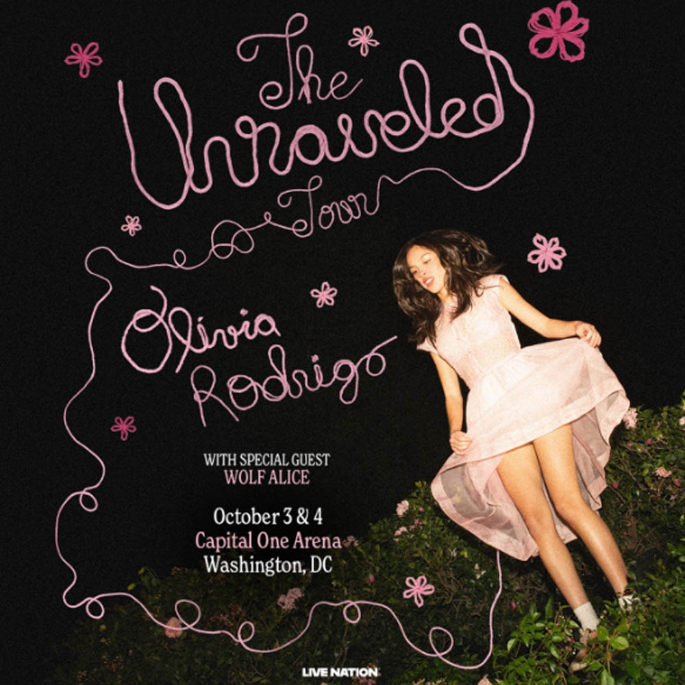 Olivia Rodrigo The Unraveled Tour Capital One Arena No Frame Square Poster Olivia Rodrigo The Unraveled Tour Capital One Arena No Frame Square Poster