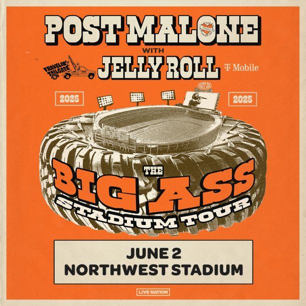 Post Malone The Big Ass Stadium Tour June 2 2025 V2 Square Poster No Frame Post Malone The Big Ass Stadium Tour June 2 2025 V2 Square Poster No Frame